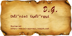 Dániel Györgyi névjegykártya