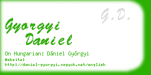 gyorgyi daniel business card