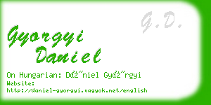 gyorgyi daniel business card